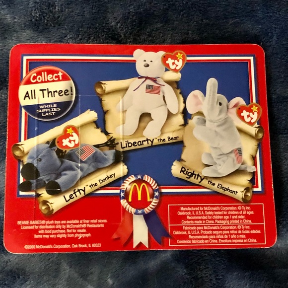 Collector Retired Libearty Teenie Beanie Baby - Picture 3 of 3